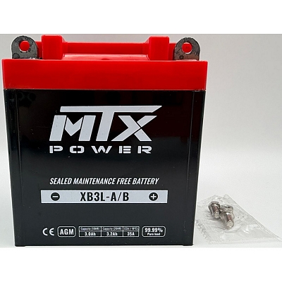 MTX XB3L-A/B AGM Sealed Battery YB3L-B YB3L-A FB3L-A 12N3-3A