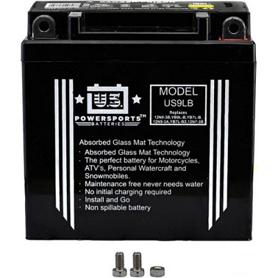 US Powersports US9LB AGM Sealed Battery YB9L-B 12N9-3B YB9L-A2