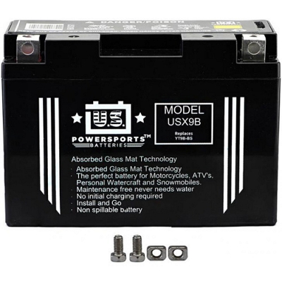 US Powersports USX9B AGM Sealed Battery GT9B-4 YT9B-BS 12V9B-4
