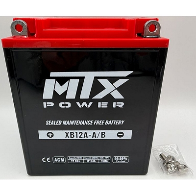 MTX XB12A-A/B AGM Sealed Battery YB12A-B YB12A-A GB12A-A 12N12A-4