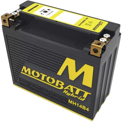 Motobatt MH14B4 Hybrid Lithium Battery YT14B-BS YT14B-4 YT12B-BS