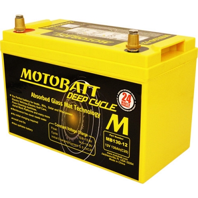 Motobatt MB130-12 AGM BCI Group 32 Deep Cycle Battery GPL-31T