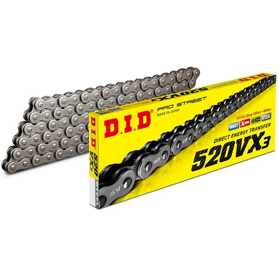 DID 520VX3-118L Heavy Duty X-Ring Drive Chain