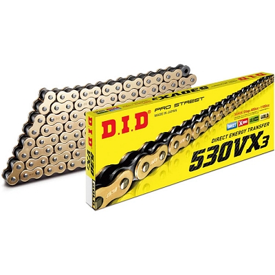 DID 530VX3-104L Gold Heavy Duty X-Ring Drive Chain