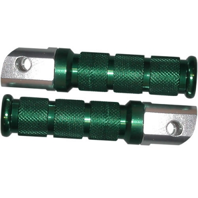 Green Anodised Yamaha Footrests