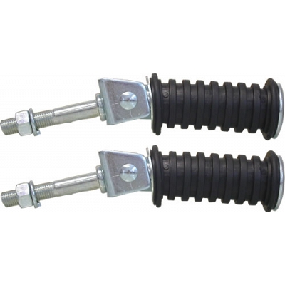 Round Footrests with 10mm x 55mm Bolt