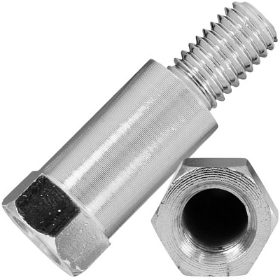 Chrome 8mm Internal to 10mm External Mirror Adaptor