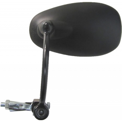 Black Oval Bar-End Mirror