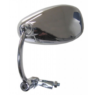 Chrome Oval Bar-End Mirror