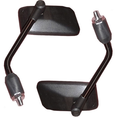 Black Rectangle Mirrors with 10mm Thread - 011879