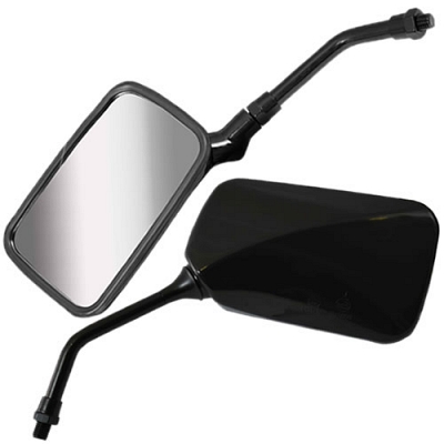 Black Rectangle Mirrors with 10mm Thread - 011880