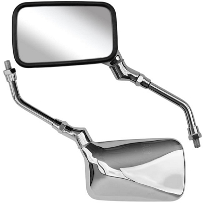 Chrome Rectangle Mirrors with 10mm Thread - 011882