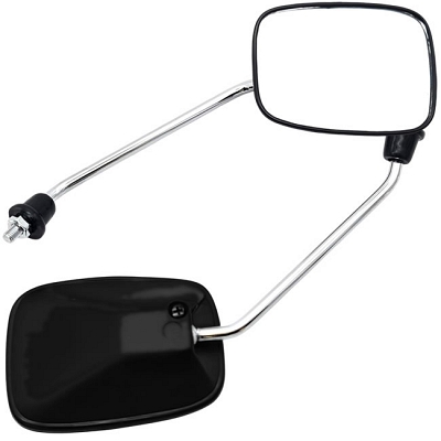 Black Rectangle Mirrors 8mm Honda C50 C70 C90 Cub 88110-GE8-600