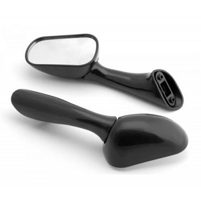 Black Fairing Mounted Mirrors - 011799