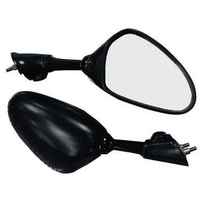 Black Fairing Type Mirrors - 011806