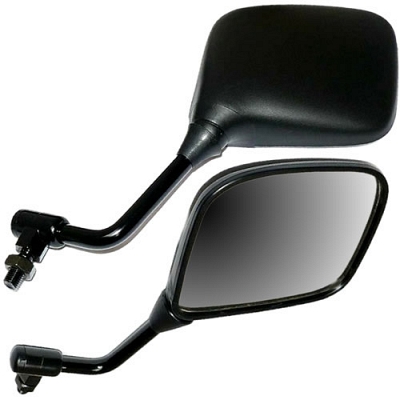 Black Rectangle Mirrors with 10mm Yamaha Thread