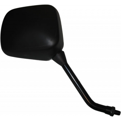 Right Hand Black Rectangle Mirror with 10mm Left Hand Thread - 011722