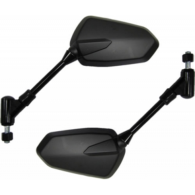 Black Modern Mirrors with 10mm Thread - 011825