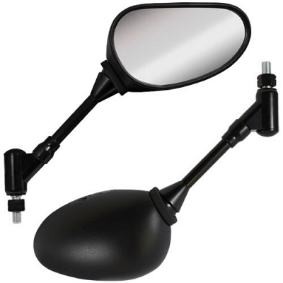 Black Modern Mirrors with 10mm Thread - 011822