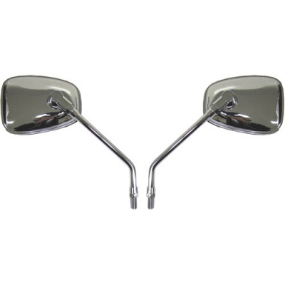 Chrome Rectangle Mirrors with 10mm Thread - 011918