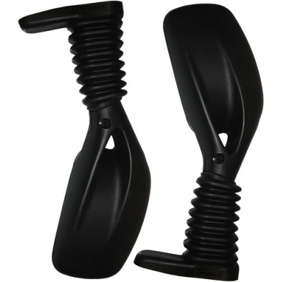 Black Rectangle Fairing Type Mirrors - 011839