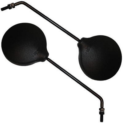 Round Black Mirrors with 8mm Right Handed Thread
