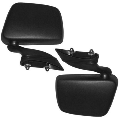 Black Rectangle Fairing Type Mirrors - 011841