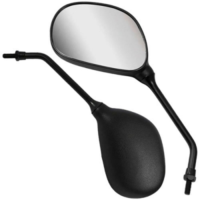 Black Rectangle Mirrors with 8mm Right Handed Thread