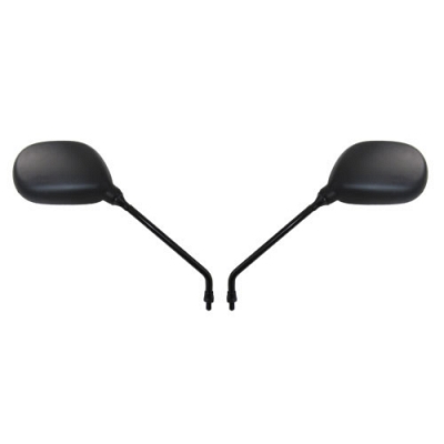 Black Rectangle Mirrors with 8mm Thread & Long Stem