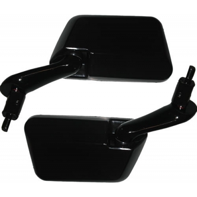 Black Rectangle Fairing Type Mirrors - 011843