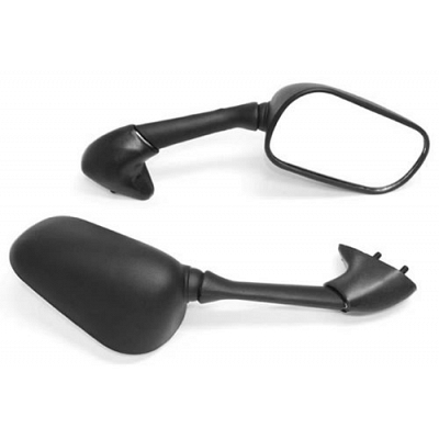 Black Rectangle Fairing Type Mirrors - 011846