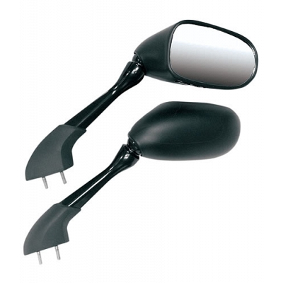 Black Rectangle Fairing Type Mirrors - 011854