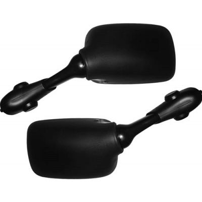 Black Rectangle Fairing Type Mirrors - 011855