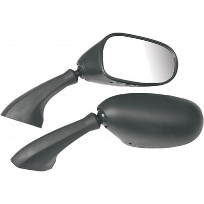 Black Fairing Type Mirrors - 011778