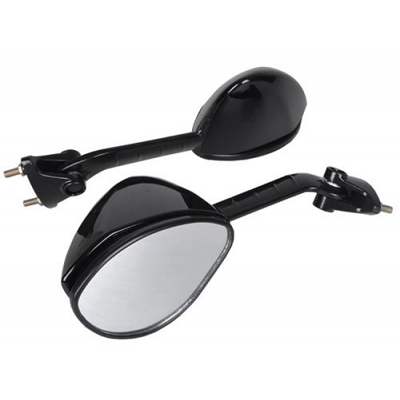 Black Modern Fairing Type Mirrors