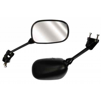 Black Rectangle Fairing Type Mirrors - 011861