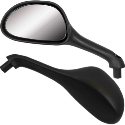 Black Fairing Type Mirrors - 011783