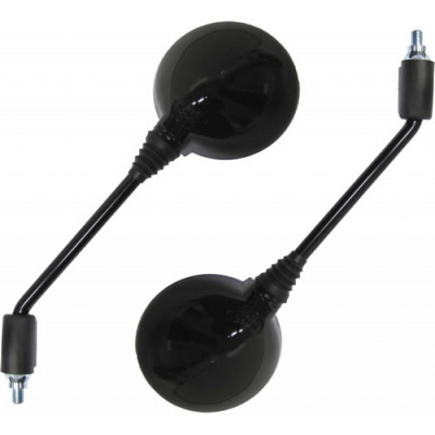 Black Round Mirrors with 10mm Thread Gilera DNA