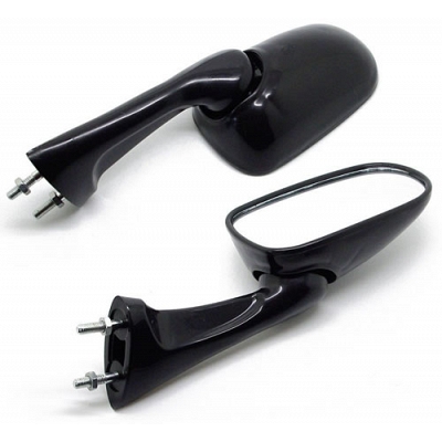 Black Rectangle Fairing Honda Mirrors