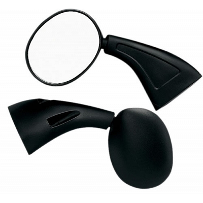 Black Fairing  Suzuki GSX Type Mirrors (49mm Centres)