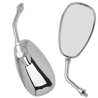 Chrome Teardrop Mirrors with 10mm Thread