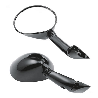 Black Fairing Type Mirrors - 011787