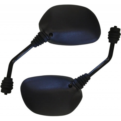 Black Rectangle Mirrors with 8mm Thread - 011910