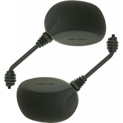 Black Rectangle Mirrors with 8mm Thread - 011911