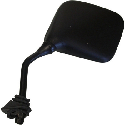 Left Hand Black Rectangle Fairing Type Mirror - 011715