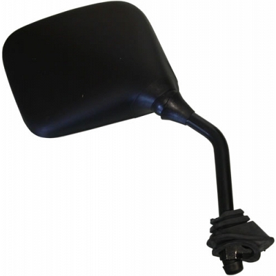 Right Hand Black Rectangle Fairing Type Mirror - 011718