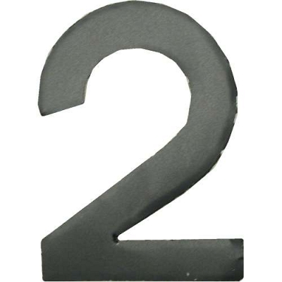 64mm Matt Black Adhesive Number 6's