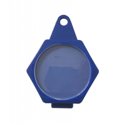 Blue Hexagonal Fold-Over Tax Disc Holder