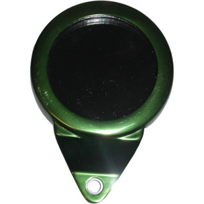 Green Anodised Round Tax Disc Holder