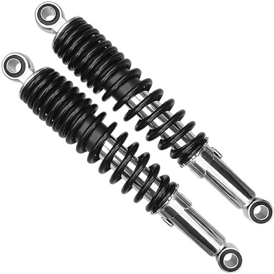 Chrome with Black Springs 320mm Shock Absorbers RD250 RD400